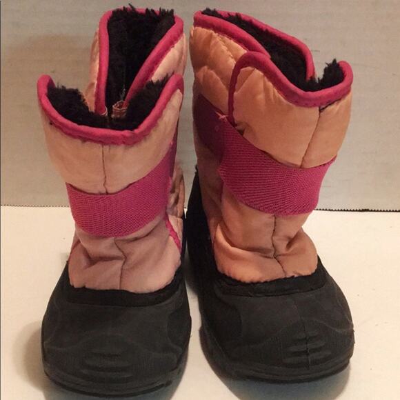 KAMIK LITTLE GIRLS BOOTS SNOW RAIN VELCRO 7 - Picture 1 of 8